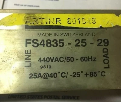 USED Shaffner FS4835-25-29