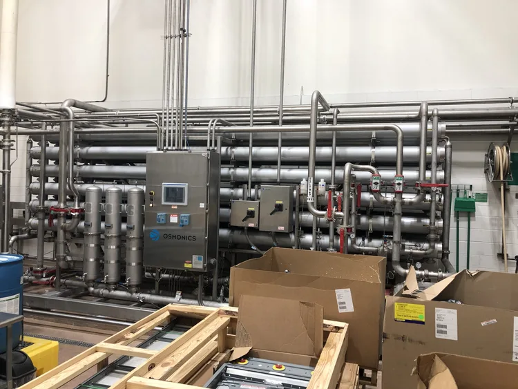 Used GE OSMONICS RO 54A HR (PA) 216K-DP-DLX Water Treatment Equipment | Beverage Industries #1359566
