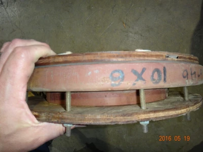 10"x6" PTFE Lined, Resistoflex Reducing Flange, 150.