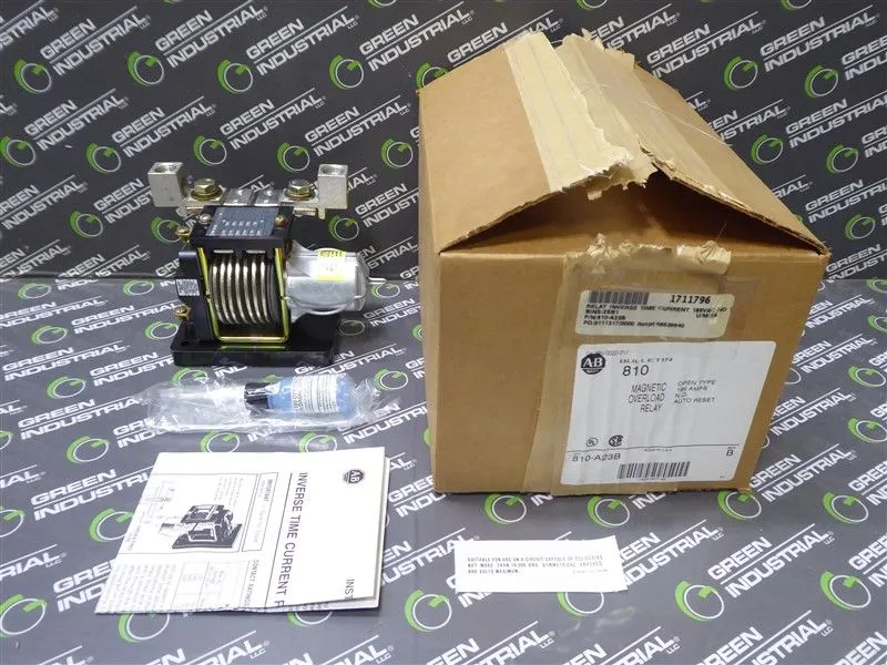Allen Bradley 810-A23B Open Type Magnetic Overload Relay 185A Auto Reset New NIB