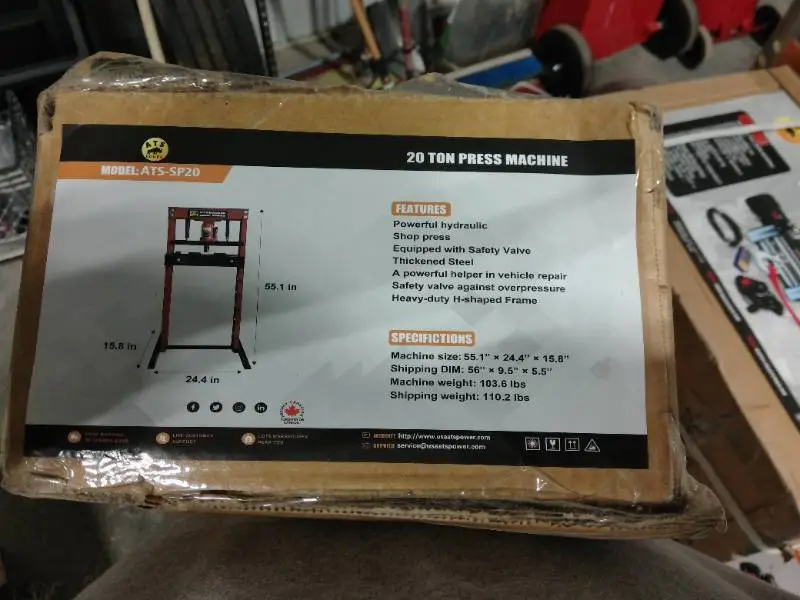 20 TON Shop press
