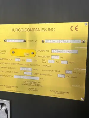 2011 Hurco VMX 30T 4-Axis CNC Machining Centre