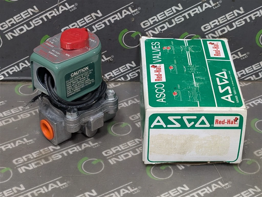 ASCO 8040A21 Red Hat Solenoid Valve 3/8" 120V New NIB