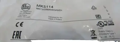 NEW IFM MKT3028BANKG/G/ZH-MK5114 SENSOR MKT3028BANKGGZH MK5114