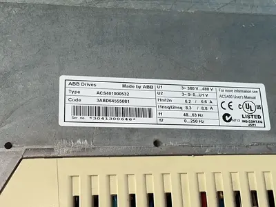 Used ABB ACS401000532 Variable Speed Drives Ohio US | HGR 24 #1406040