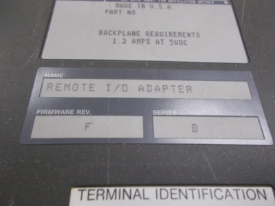 USED Allen-Bradley 1771-ASB B  Series  B  Firmware F