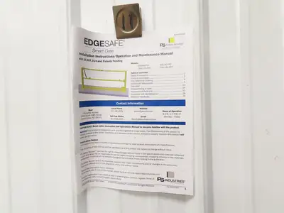 PS Industries ESG-120-PCY EdgeSafe Smart Safety Gate 108"-132" Width Yellow