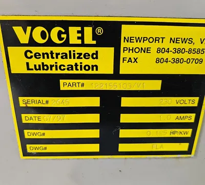 Vogel 122-155-103/V1 Lubrication Pumps | Great American Equipment Company (5)
