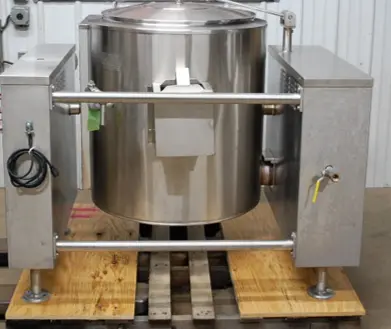 142-0051 Market Forge FT-40GL Natural Gas 40 Gallon Steam Jacketed Tilt Soup Ket