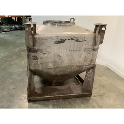 Used 1000 Liter (35 cu. Ft) IBC Matcon Stainless Steel Portable Tote Bin