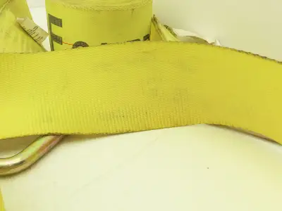 4"x 26' Winch Strap V-Ring D-Ring Flatbed Tie-Down 5000 Lbs  Lot of 4