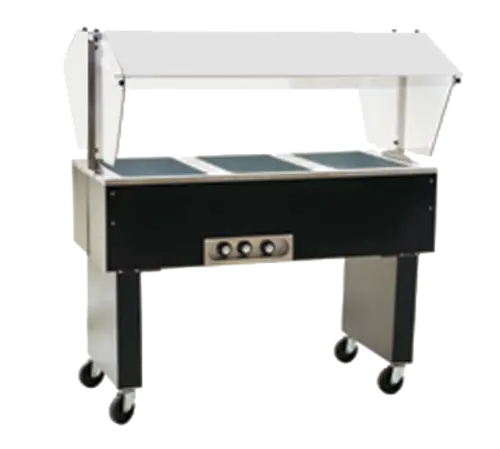 Eagle Group BPDHT4-120 63 1/2" Hot Food Table w/ (4) Wells & Open Base, 120v