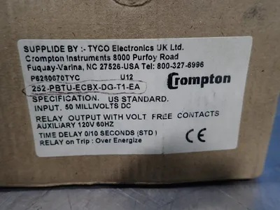 New | in-Stock CROMPTON 252PBTUECBXDGT1EA Relays & Switches | HGR 24 #739610