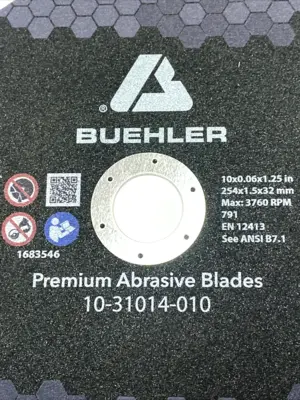 USED BUEHLER ABRASIVE CUT-OFF WHEEL