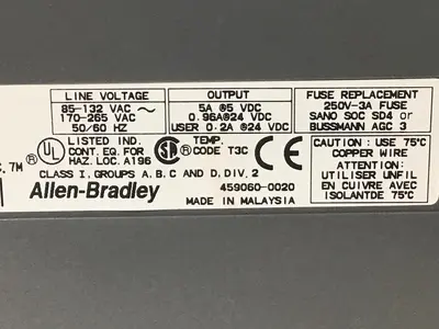 USED ALLEN BRADLEY 1746-P2 / 1746-A10