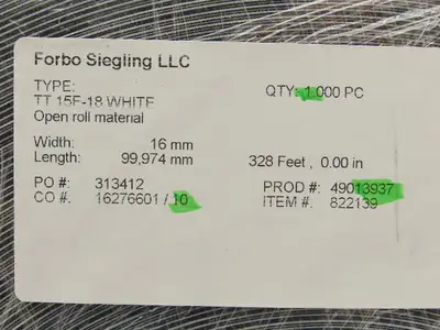 New | in-Stock FORBO SIEGLING _UNKNOWN_ Conveyor Parts | Arrow Industrial #635079