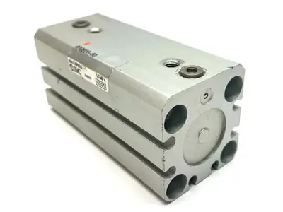 USED SMC AIR-CUSHIONED COMPACT CYLINDER 20MM BORE 50MM STROKE