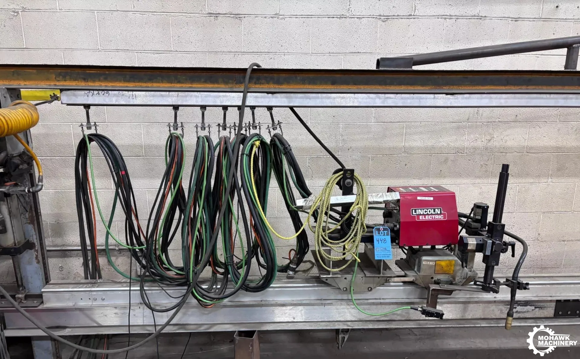 GULLCO “GK-200-RHB-A” AUTOMATED MOTORIZED TRACK WELDING CARRIAGE w/400 AMP LINCOLN CV305 MIG WELDER & LF-72 LINCOLN WIRE FEEDER