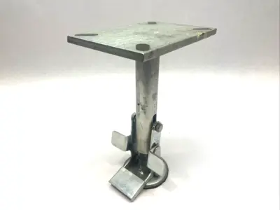 USED ALBION HEAVY DUTY FLOOR LOCK FOR 6" CASTERS 8" HEIGHT FOOT PEDAL