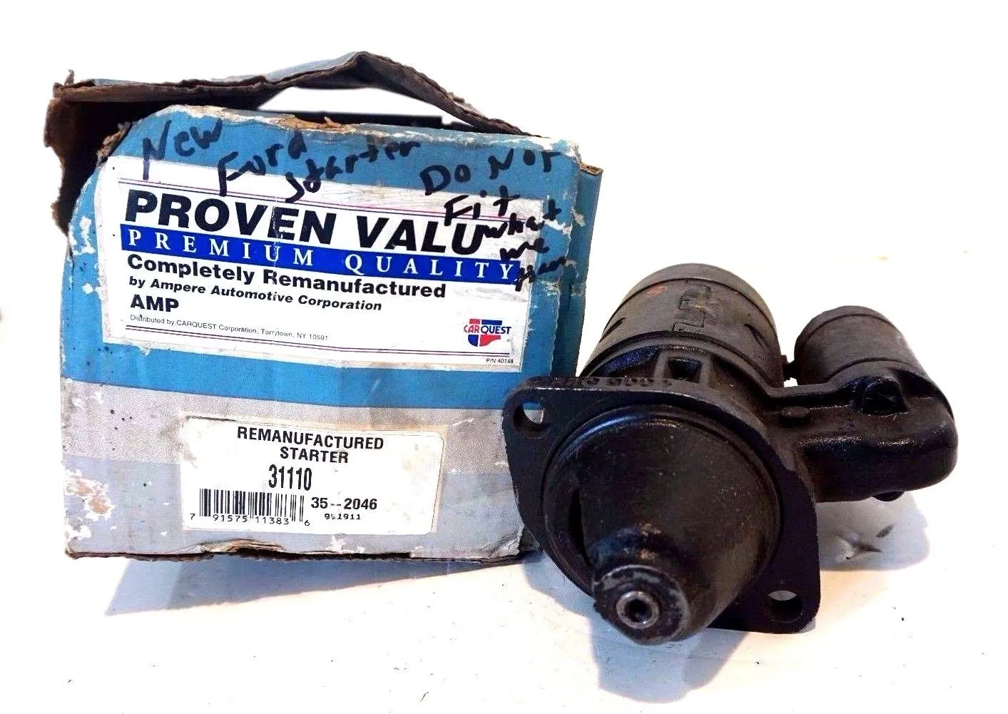 CARQUEST 40148 REMANUFACTURED STARTER