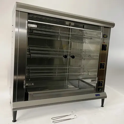 Equipex RBE-12 Electric 3 Spit Commercial Rotisserie, 208v/3ph