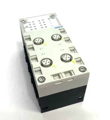 USED FESTO MANIFOLD BLOCK 195704, W/ CPX-GE-EV INTERLINK BLOCK