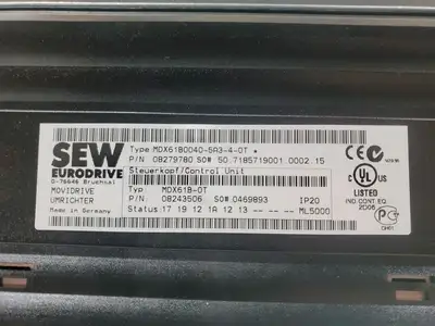 USED SEW MDX61B0040-5A3-4-0T 4KW Inverter Drive
