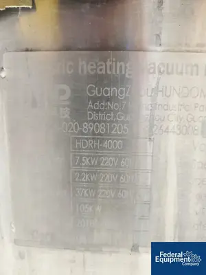 USED Hundom 4,000 Liter Hundom Double Motion Process Kettle, S/S