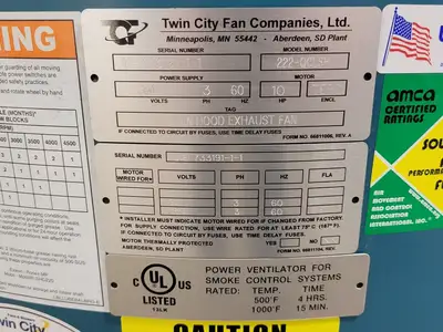 NEW TWIN CITY FAN 222-QCLSH