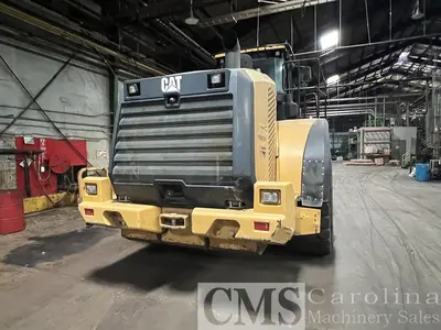 USED 2013 CAT 980K WHEEL LOADER WITH LOG FORKS
