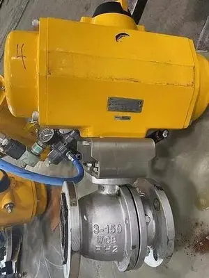 EMERSON FIELDQ TYPE 050600-U0481A0 ACTUATOR WITH 3" BALL VALVE