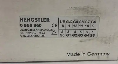 USED HENGSTLER 0565860