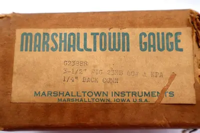MARSHALLTOWN GAUGE 3 1/2" 60PSI GAUGE #L-802