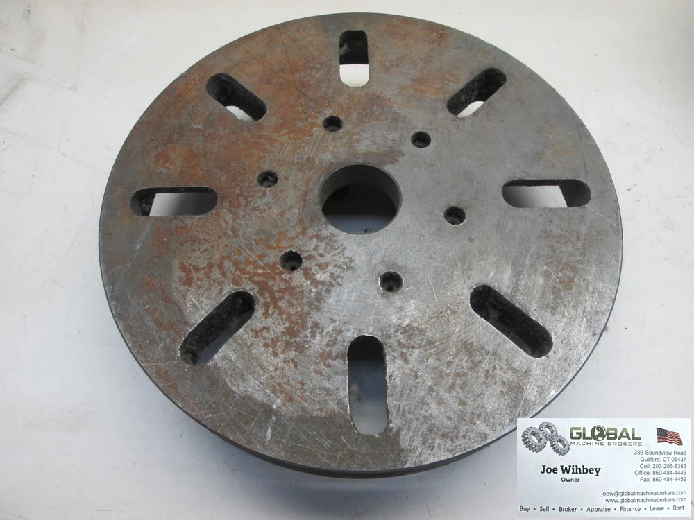 11" Diameter Cam Lock Attachment Lathe Faceplate W/1.7" Bore Diameter