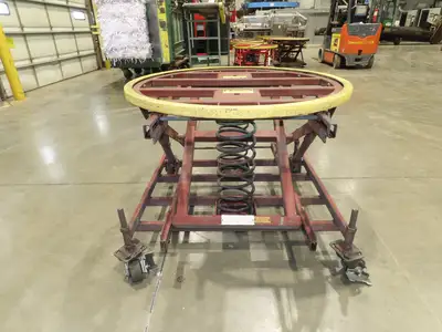 Southworth Pallet Pal Positioner Rotary Spring Level Loader Turntable on Casters
