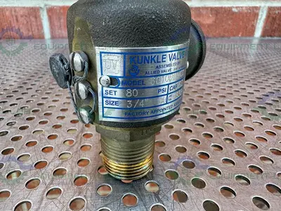 USED KUNKLE VALVE 6010DDM01 SAFETY RELIEF VALVE 3/4" , 180 PSIG