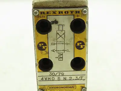 Rexroth HydroNorma 4WMD 5 N2.3/F Hydraulic Directional Valve Manual Rotary Knob