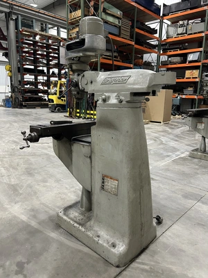 Bridgeport Step Pulley Vertical Knee Mill, 9” x 42” Table, 1 HP