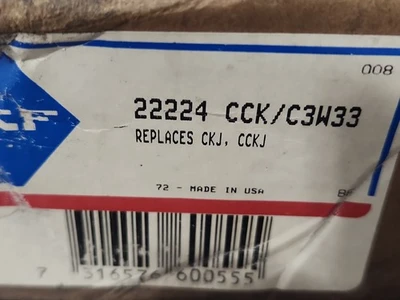NEW SKF 22224 CCK/C3W33