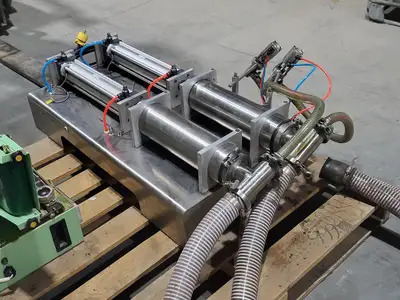 Pneumatic Liquid Filling Machine, Double-Head, Model 3000