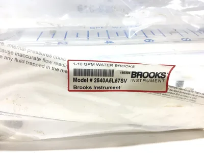 Brooks Instrument 2540A5L57SV Flow Meter 1-10 GPM Water Brooks