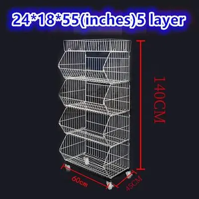 5 layer Grid Shelf Shelves Retail Display 20*19*55 -various sizes available - SEE VIDEO
