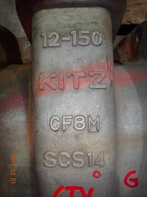 Kitz 12", Class 150, CF8M, Gate Valve