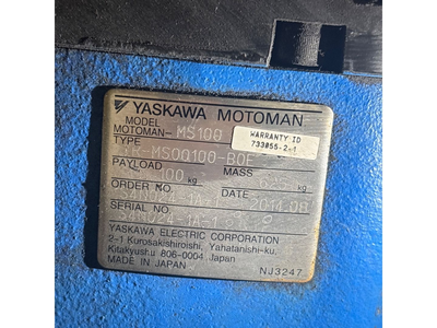 USED 2014 YASKAWA MOTOMAN-MS100