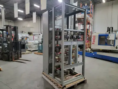 Masterpact Low-Voltage Switchgear Section w/ 3 x NW12H1 Air Circuit Breakers - Metal-Enclosed - NEMA 1 - 600V
