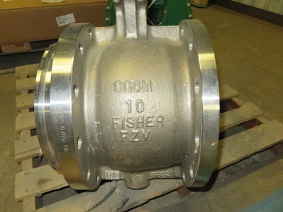 Fisher 10" V150 V-Ball Control Valve with actuator and positioner , Remanufactured to New