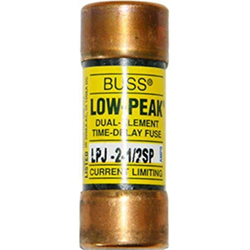 Eaton Cooper Bussmann LPJ-2-1/2SP Time Lag Cylinder Fuse, 2-1/2, Class J, 1 Unit [New]