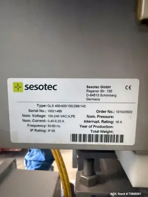 USED SESOTECH RAYCON GLS 400/400/150/289/143