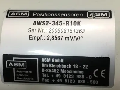 USED ASM AWS2-345-R10K
