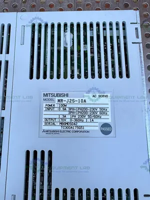 Used MITSUBISHI MR-J2S-10A AC SERVO DRIVE 100W, 170V 0-360HZ 1.1A OUTPUT Electronics & Components California US | Equipment Lab #1275626